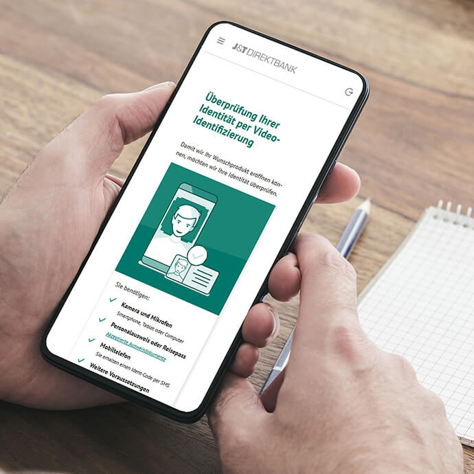 Videolegitimation bei der J&T Direktbank